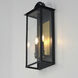Manchester 2 Light 20 inch Black Outdoor Wall Mount