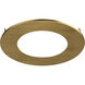 Slim 5 inch Natural Aged Brass Flush Mount Ceiling Light