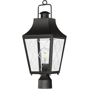 Storybook 1 Light 21.25 inch Black Outdoor Post Lantern