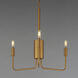 Abner 3 Light 21 inch Natural Aged Brass Chandelier Ceiling Light