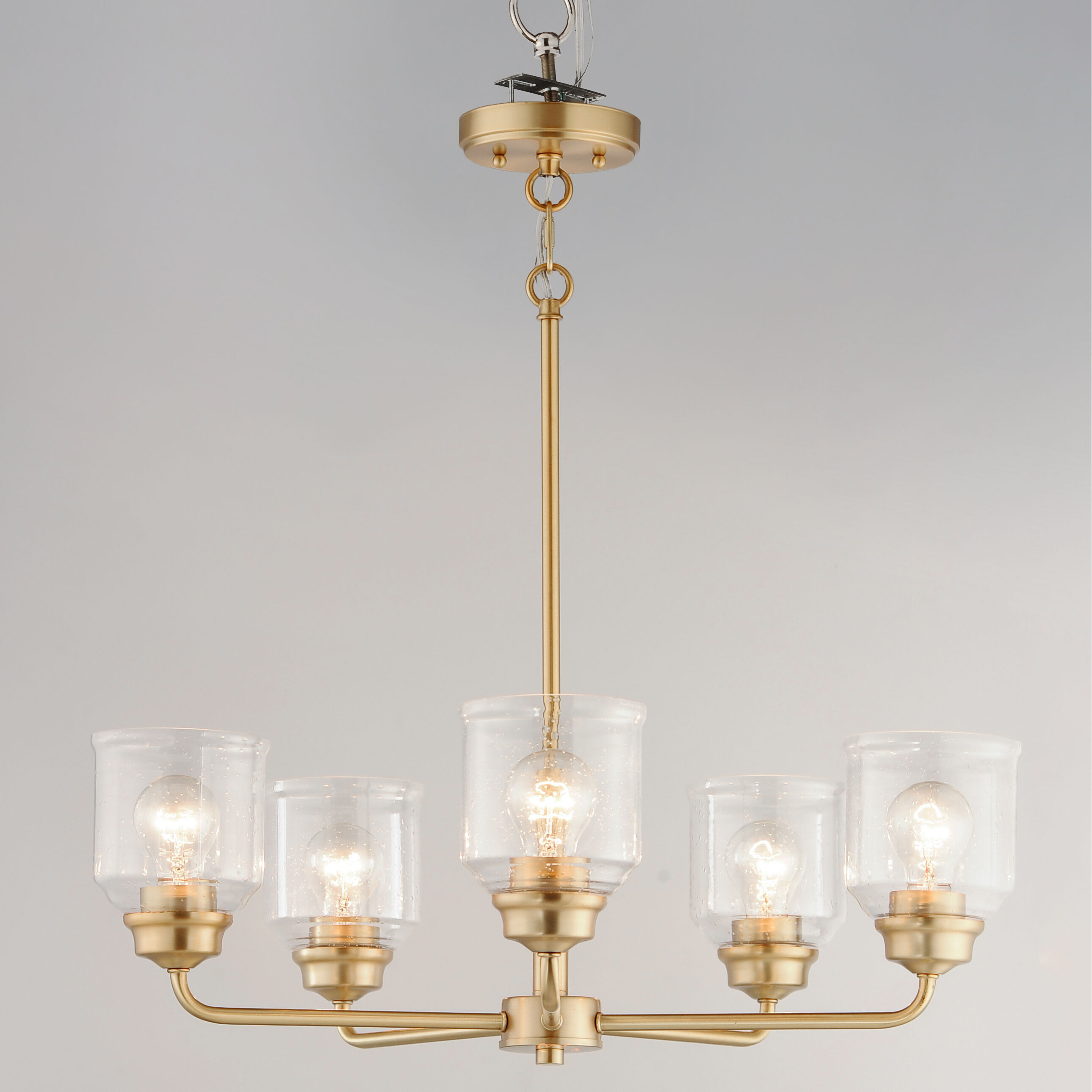 Acadia 5 Light 26 inch Heritage Single-Tier Chandelier Ceiling Light
