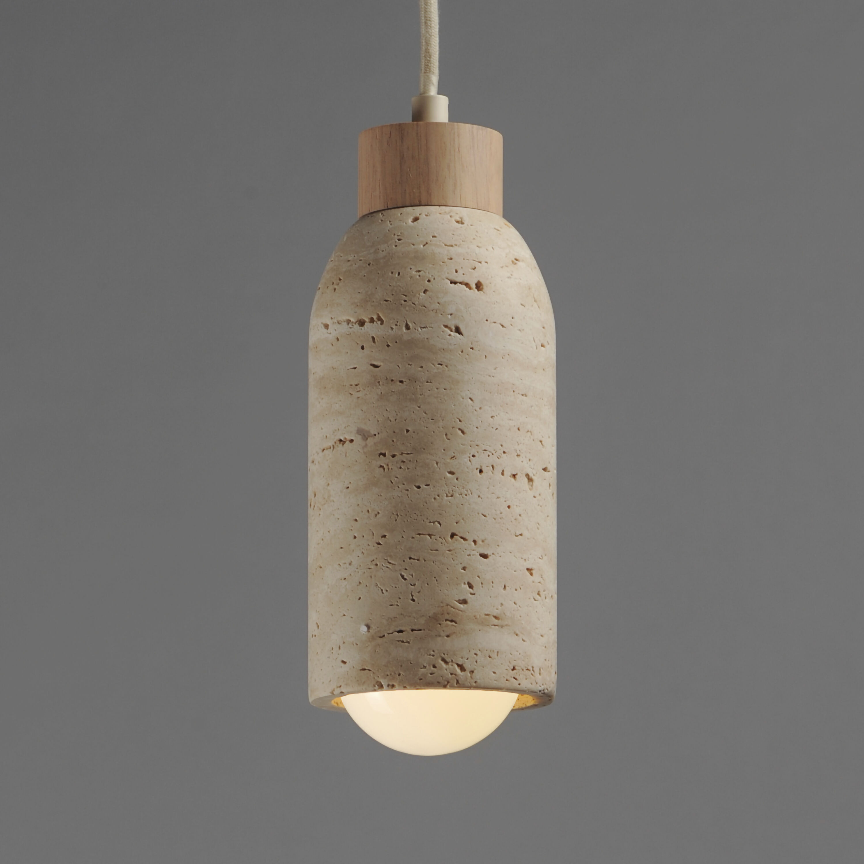 Pompeii 1 Light 4.75 inch Travertine and Oyster Single Pendant Ceiling Light