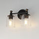 Swirl 2 Light 14 inch Antique Bronze Bath Vanity Wall Light