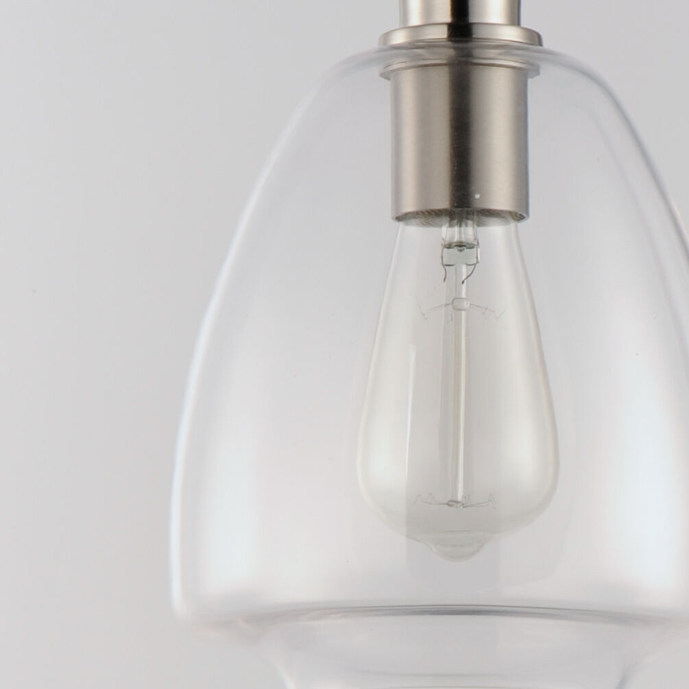 Babylon 1 Light 7.25 inch Satin Nickel Single Pendant Ceiling Light