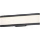 Visor LED 18 inch Black Bath Vanity Wall Light