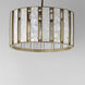 Miramar 3 Light 18 inch Capiz and Natural Aged Brass Single Pendant Ceiling Light