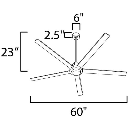 Daisy 60 inch Black and Gold Indoor Ceiling Fan