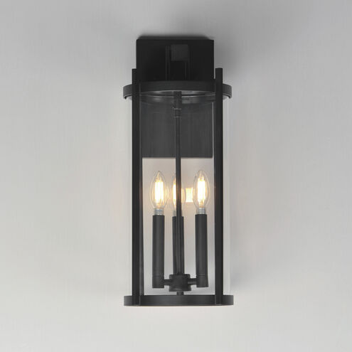 Belfry 3 Light 9 inch Black Outdoor Hanging Lantern