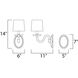Venezia 1 Light 6 inch Polished Nickel Wall Sconce Wall Light