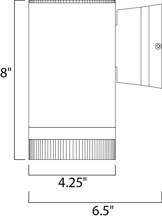 Lightray Wall Sconce Wall Light in Brushed Aluminum