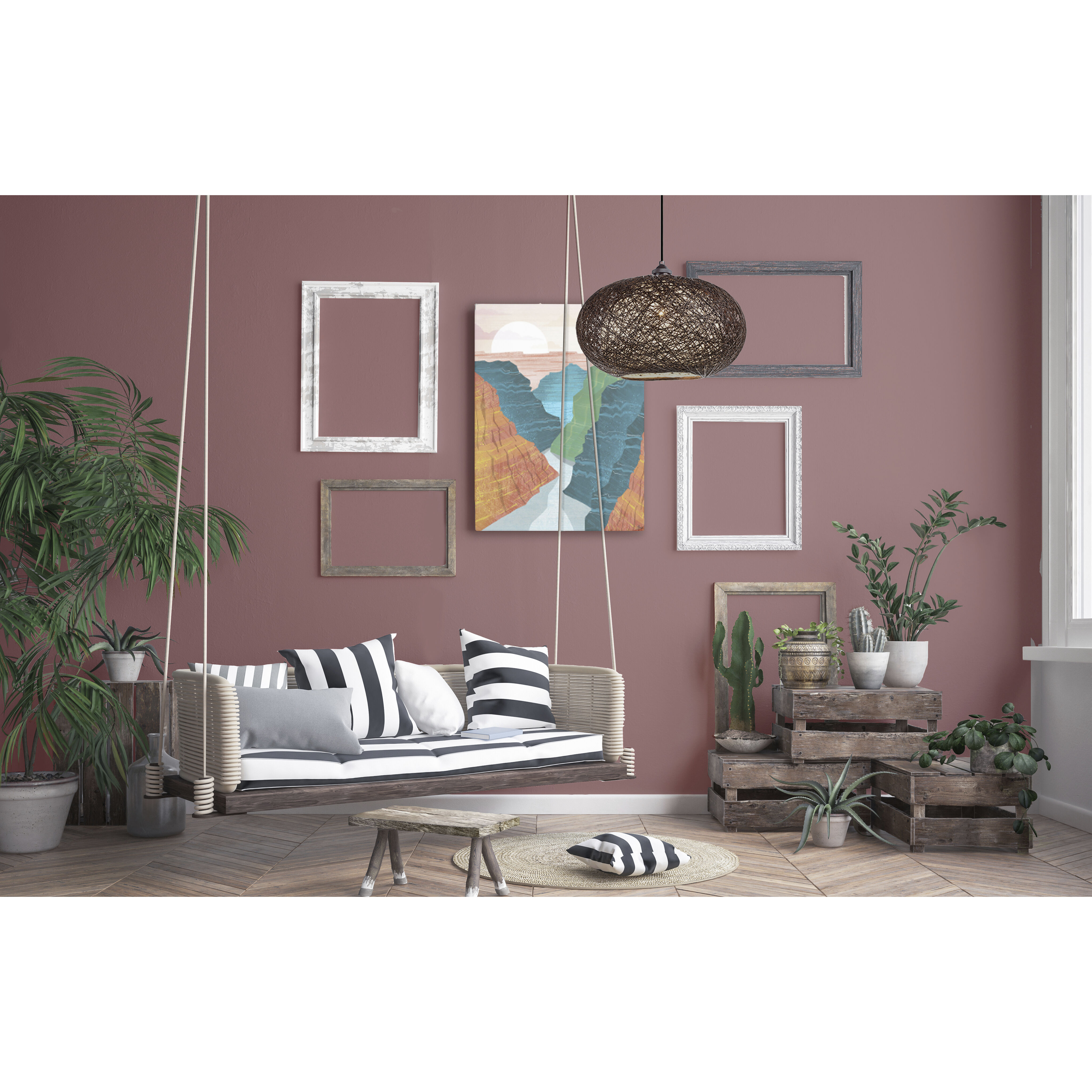 Bali 1 Light 15.75 inch Chocolate Outdoor Pendant