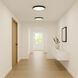 Trim LED 16 inch Black Flush Mount Ceiling Light
