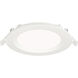 Slim Baffle LED 4.75 inch White Flush Mount Ceiling Light