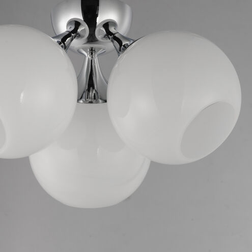 Neve 3 Light 18.75 inch Polished Chrome Semi-Flush Mount Ceiling Light