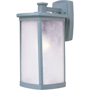 Terrace 1 Light 16 inch Platinum Outdoor Wall Mount in Frosted Seedy