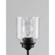 Acadia 3 Light 25 inch Black Bath Vanity Wall Light