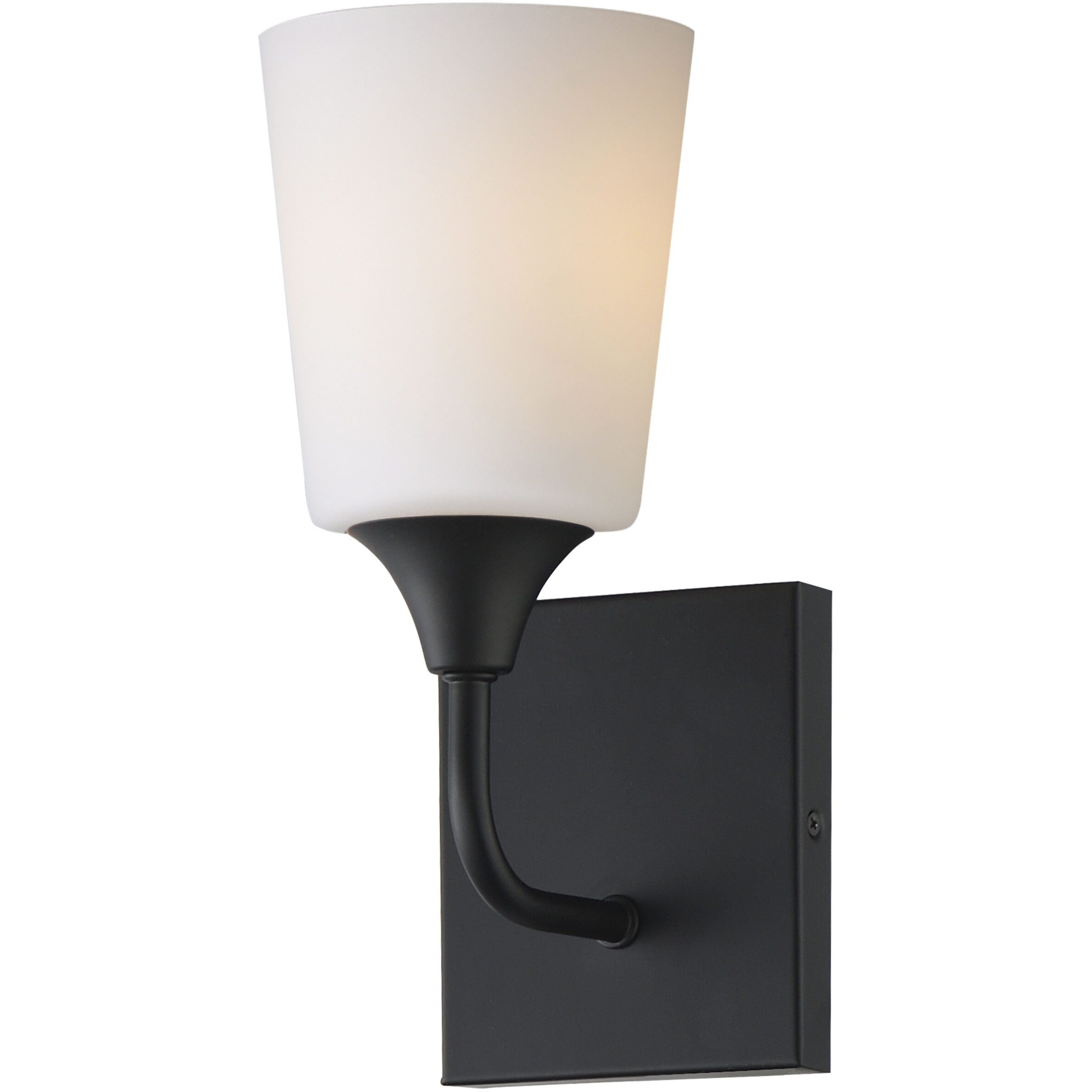 Hudson 1 Light 4.75 inch Black Wall Sconce Wall Light in Satin White
