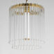 Jolie LED 11 inch Natural Aged Brass Single Pendant Ceiling Light