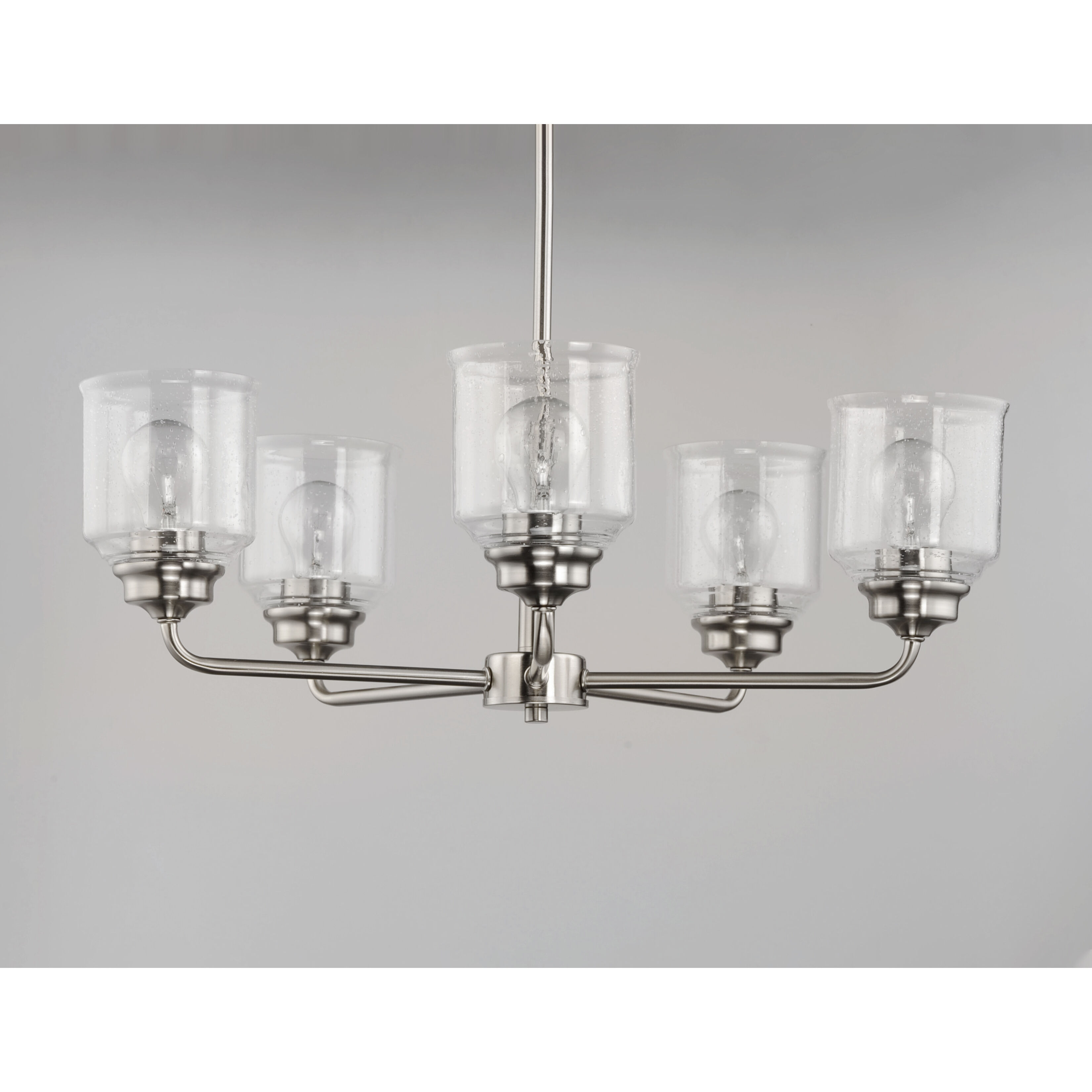 Acadia 5 Light 26 inch Satin Nickel Chandelier Ceiling Light