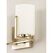 Dart 2 Light 12.5 inch Satin Nickel Bath Vanity Wall Light