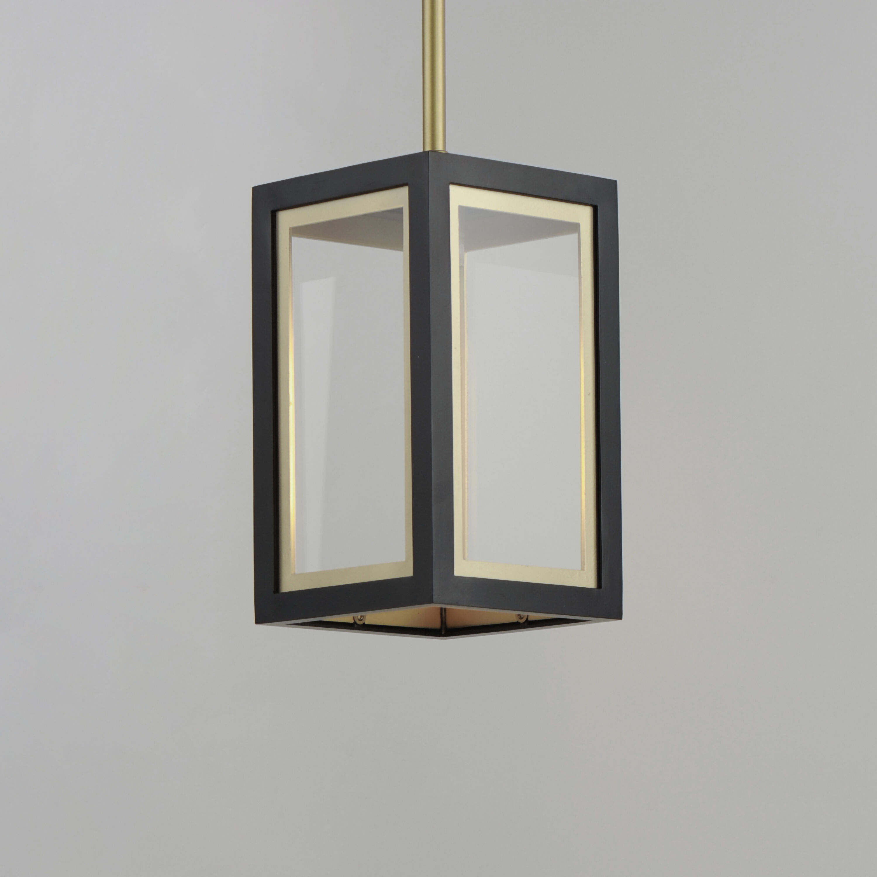 Neoclass 1 Light 7 inch Black/Gold Outdoor Pendant