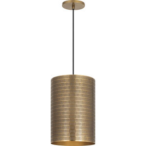 Shaka 1 Light 14.25 inch Weathered Brass Single Pendant Ceiling Light
