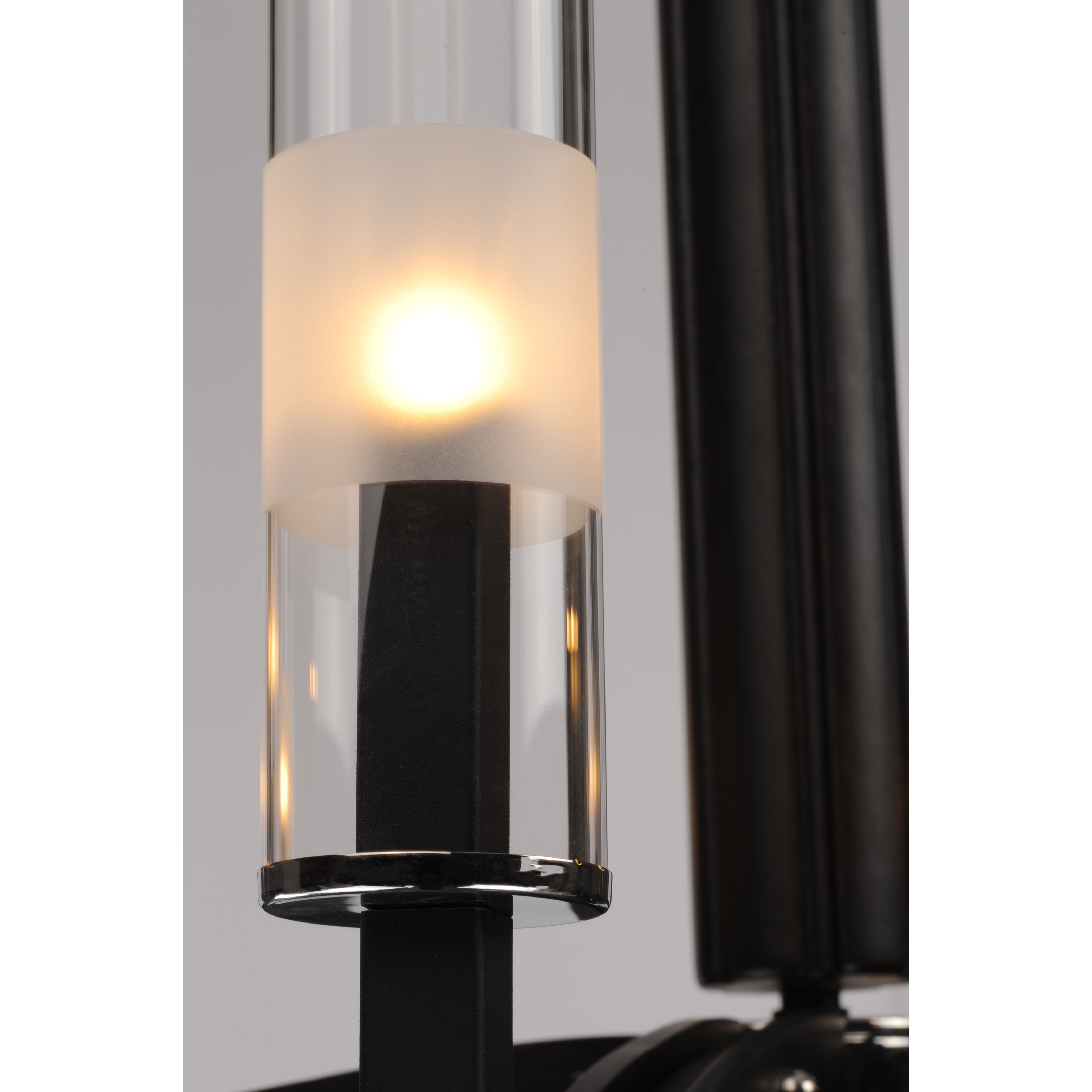 Merge 6 Light 29 inch Black/Wenge Chandelier Ceiling Light