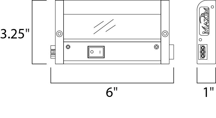 CounterMax MX-L-120-2K LED 6 inch White Under Cabinet Lighting