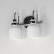 Milk 2 Light 13.5 inch Polished Chrome Bath Vanity Light Wall Light