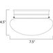 Essentials 588x 1 Light 8 inch Black Flush Mount Ceiling Light