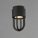 Quayside VX LED 5.5 inch Black Outdoor Flush Mount