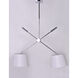Hotel LED 13.75 inch Polished Chrome Single Pendant Ceiling Light