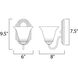 Essentials - 801x 1 Light 6 inch Oil Rubbed Bronze Wall Sconce Wall Light in Marble