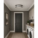 Rogue 3 Light 17 inch Black Flush Mount Ceiling Light