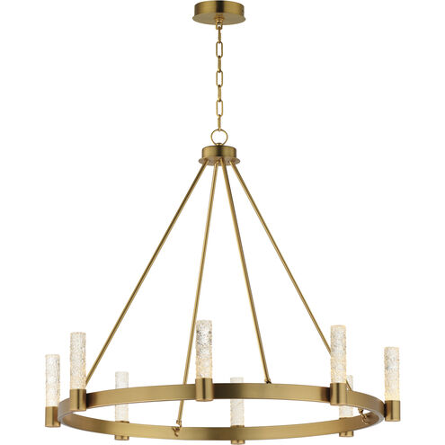 Duchess LED 36 inch Natural Aged Brass Chandelier Ceiling Light