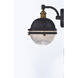 Portside 1 Light 11 inch Oil Rubbed Bronze and Antique Brass Outdoor Wall Mount