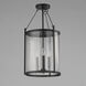 Belfry 3 Light 13 inch Black Outdoor Pendant in Hammer