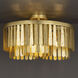 Regalia 3 Light 20 inch Gold Leaf Flush Mount Ceiling Light