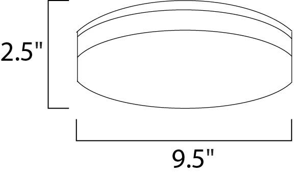 Profile EE LED 10 inch White Flush Mount Ceiling Light