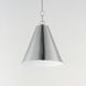 Veritas 1 Light 12 inch Satin Nickel Single Pendant Ceiling Light