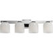Scoop LED 29.5 inch Polished Chrome Bath Vanity Wall Light in Marble