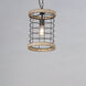 Homestead 1 Light 10 inch Driftwood and Black Single Pendant Ceiling Light