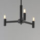Emana 3 Light 16.25 inch Black Chandelier Ceiling Light