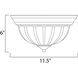 Essentials - 583x 1 Light 11.5 inch Satin Nickel Flush Mount Ceiling Light