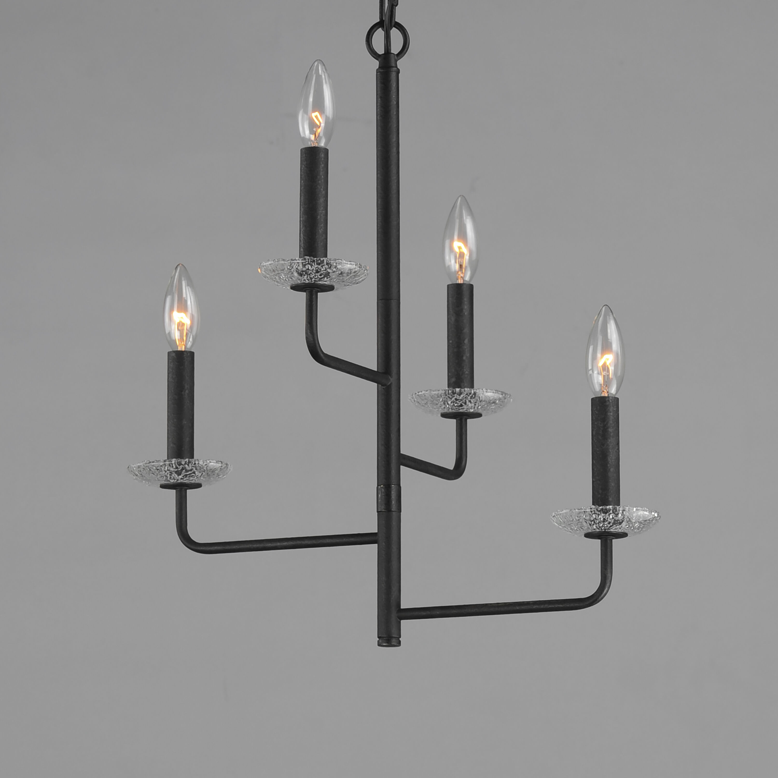 Madeira 4 Light 14.5 inch Anthracite Chandelier Ceiling Light