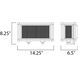Refine 2 Light 14.25 inch Black and Polished Nickel Bath Vanity Wall Light