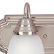 Essentials - 801x 3 Light 24 inch Satin Nickel Bath Vanity Wall Light in Marble