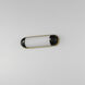 Capsule LED 18 inch Black and Natural Aged Brass Bath Vanity Wall Light in Black with Natural Aged Brass