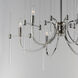 Divine 6 Light 30 inch Polished Nickel Chandelier Ceiling Light