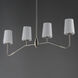 Durham 4 Light 38.5 inch Satin Nickel Linear Pendant Ceiling Light